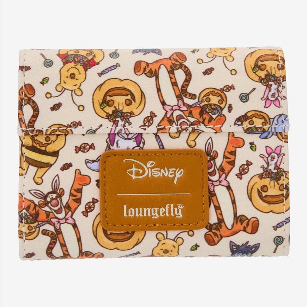 Disney Loungefly Winnie the Pooh Halloween costumes mini wallet - Picture 2 of 5